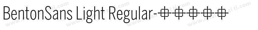 BentonSans Light Regular字体转换